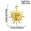 Gold Color Cabochons Accessories Stainless Steel Sun Pendants For Jewelry Making Supplies Blank Base Settings DIY Pendant Charm