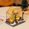 Festival Scene Musical Village Scene Decor Resin Xmas Window Display Pendant