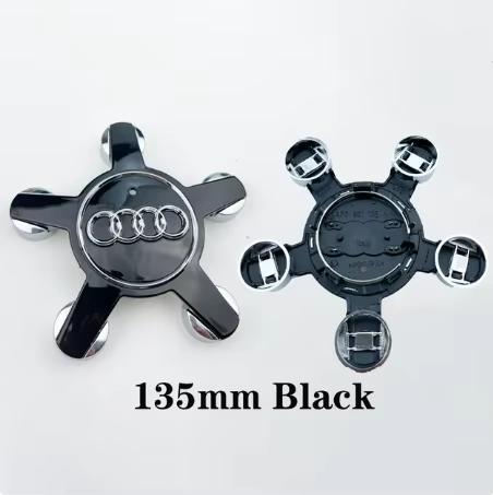 4pcs 2sdwp Wheel Center Cap Hub Covers 60mm-135mm Car Styling Badge Auto Accessories Compatible with A3 A4 A5 A6 A7 S4 Q7 Q3 sdwp2