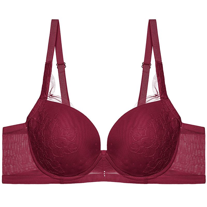 Aimer Breathable Mesh Embroidered Push-Up Bra 38C