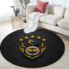 Fenerbahce Round Area Rug,Carpet Rug for Living Room Bedroom Sofa Playroom Decor,Non-slip Floor Mat