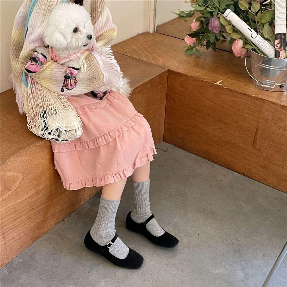 Solid Wool Cashmere Long Socks Casual Homewear Sleeping Socks  for Women & Men