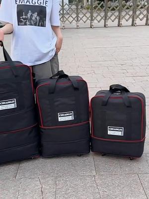 1/2/3 Layer 4/5 Wheels Travel Bag Waterproof Portable Travel Rolling Suitcase Air Carrier Bag Unisex Expandable Folding Oxford Luggage Bags AVE