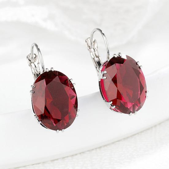 1/2 Pairs Teardrop Earrings Lightweight Sparkling Cubic Zirconia Water-drop Pendant Drop Earrings Jewelry Accessories