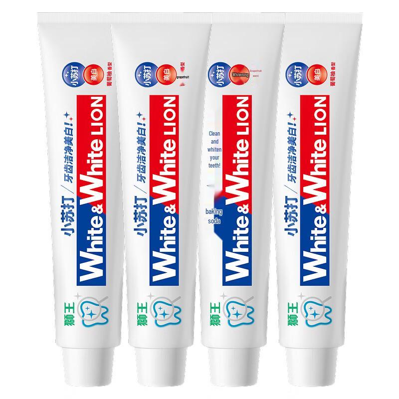 Lion White&White Grapefruit Baking Soda Whitening Toothpaste 8-Pack