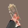 Elegant Pearl U-shaped Hairpin With Fringe Decoration For Weddings Parties Daily Wear Women Accessory