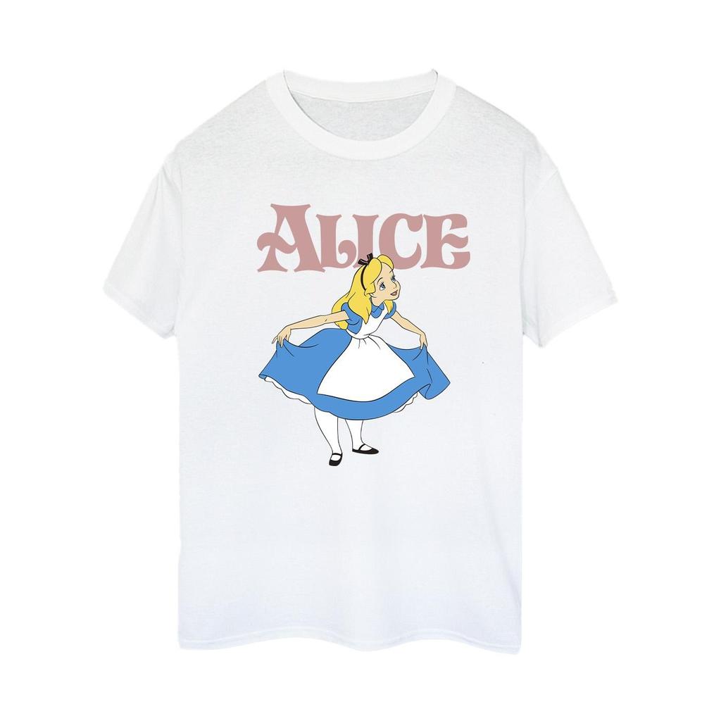 Disney Womens/Ladies Alice In Wonderland Take A Bow Cotton Boyfriend T-Shirt