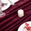 Burgundy Velvet Table Runner Christmas Runner Atrovirens 120 x 29 Wedding Reception Linens Inch Holiday for Weddings Parties Long Decoration