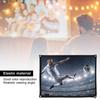 4:3 Thickened 100% Polyester Portable Foldable White Soft Projector Screen Curtain