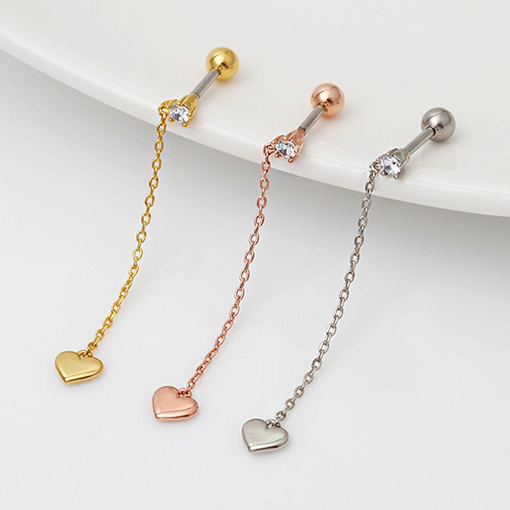 Fashion Piercing Chain Love 3 Types, Choose One, One Side for Sale