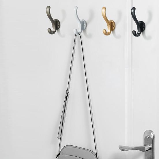 1 Set Aufbewahrungshaken, multifunktional, wasserdicht, glatte Kante, mit Schrauben, einfarbig, platzsparend, für Handtaschen, Hüte, Kleiderhaken, Haushaltsbedarf