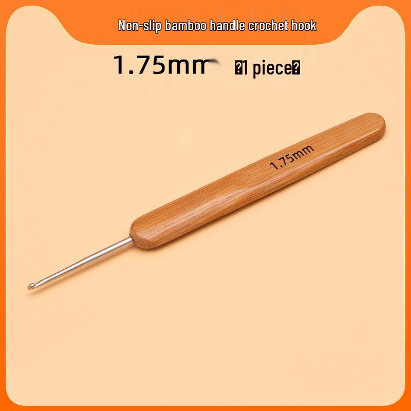 Carbonized Bamboo Crochet Yarn & Knitting Tool Set with Extra-Fine Old-Fashioned Bamboo Handle Set