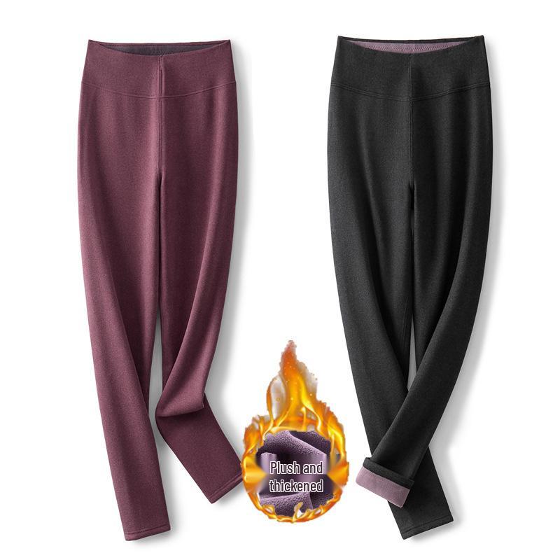 

2024 Winter High Elastic Velvet Thick Warm Pants - Plus Size Slim Fit for Women 3XL (170-210 jin)
