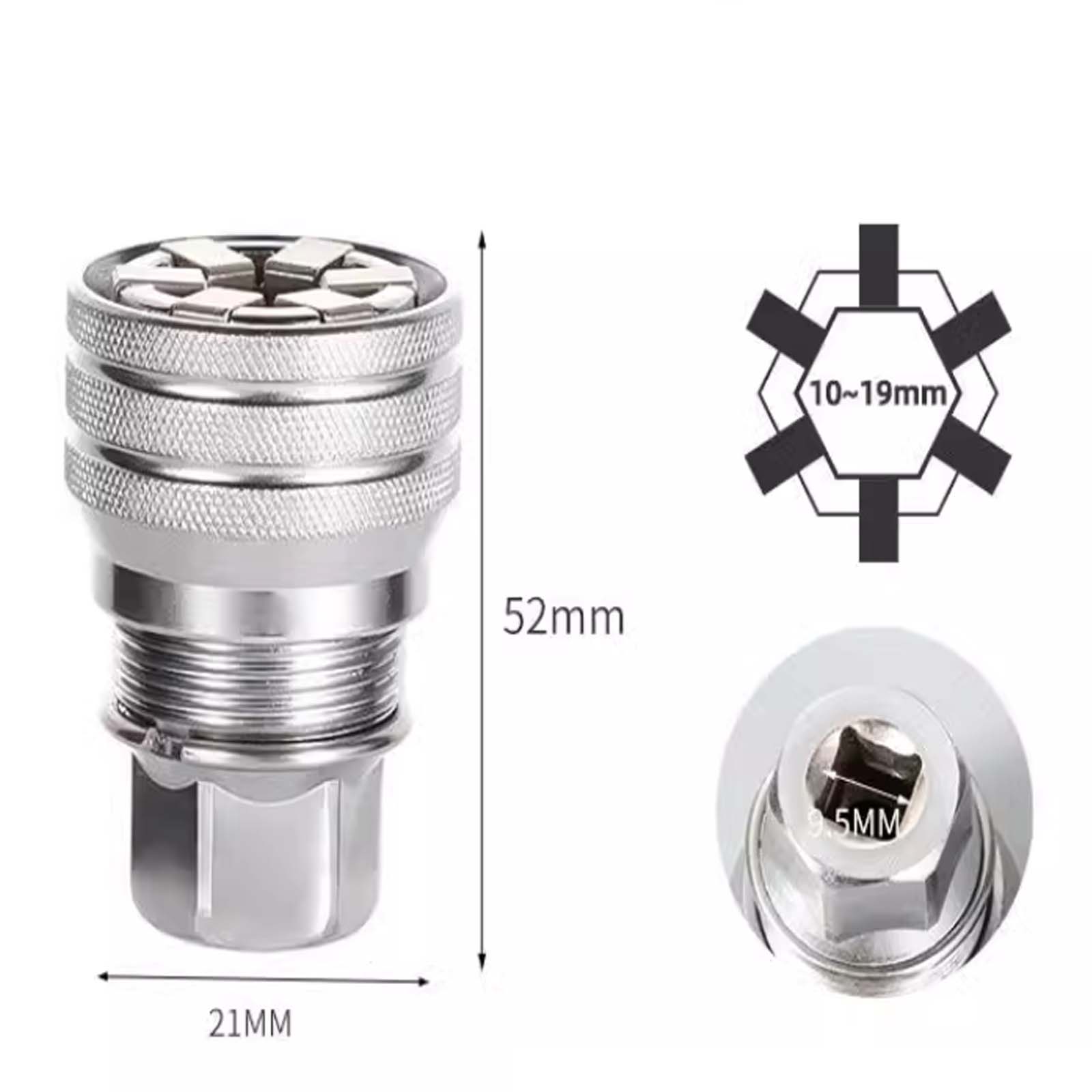 Universal Socket Head Wrench Set Universal Hand Drill Casing Power Tool Artifact Magic Socket Wrench China Mainland