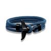 Whale Tail Anchor Bracelets Men Multilayer Charm Rope Chain Bracelet Male Women Navy Wrap Metal Sport Hook