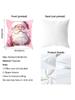 Christmas Home Decoration Pillow Cover Santa Claus Snowman Gingerbread Printed Sofa Cushion Suite Room Decoration Friend Gift