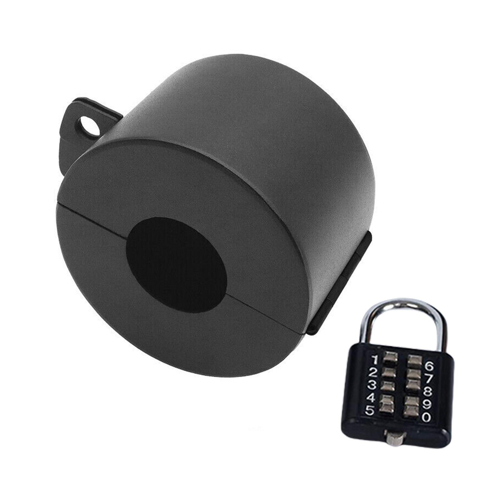 

Practical Without Drilling Door Knobs Covers Accessory Convenient for Home and Office Security Padlocks Required