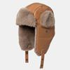 Winter Lei Feng Hat for Men and Women, Autumn and Winter, Fleece-lined, Warm, Cycling, Earflap Hat, Outdoor, Hiking, Skiing, Train Head Hat