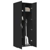 VidaXL Buffet haut noir 70x42,5x185 cm bois d'ingénierie, buffet, armoire de rangement, panneau latéral, armoire, armoire 3281428