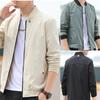 Cappotto da giacca da uomo nuovo primavera e autunno Cappotto da ciclismo sportivo con cerniera sul collo da baseball solido