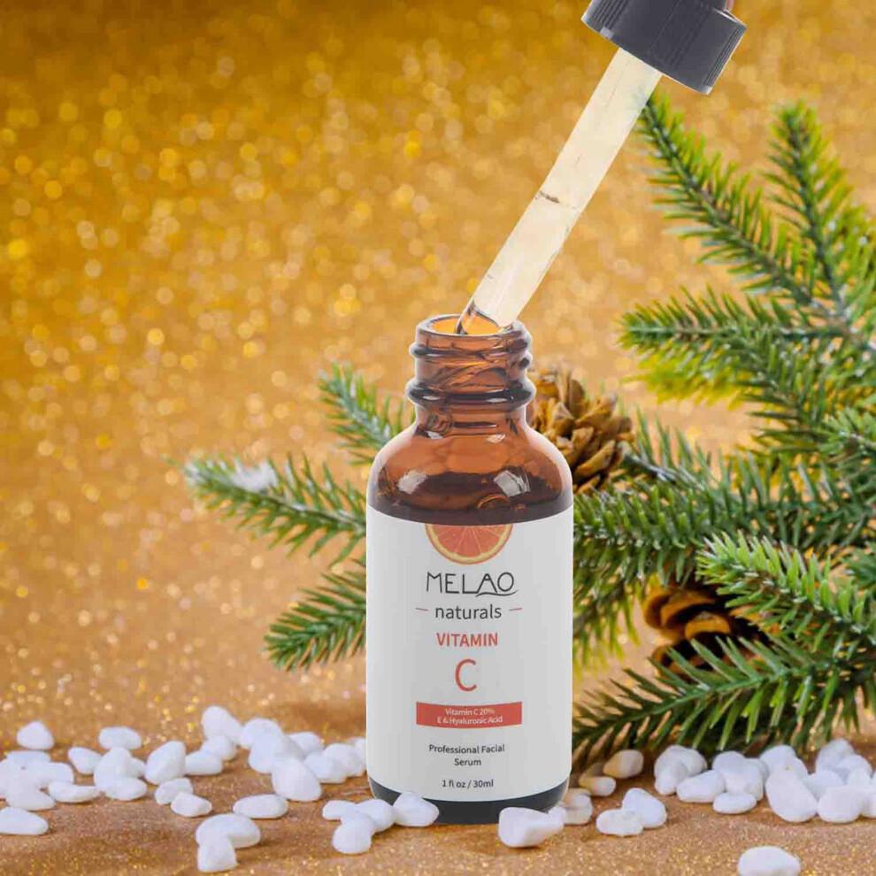 6X MELAO Natuerliches Vitamin C Serum, 20% Vitamin C + E 30ML
