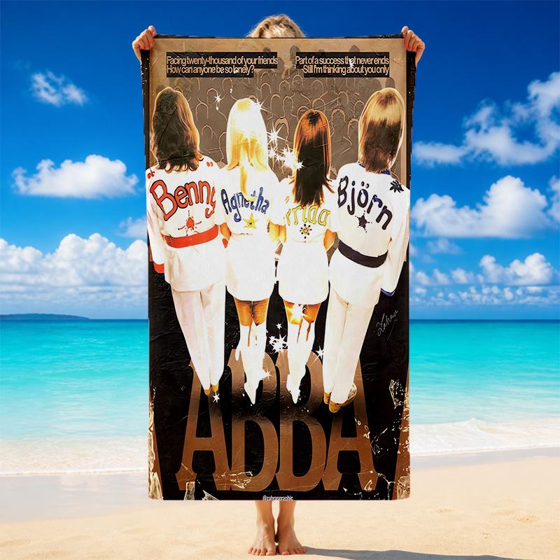 ABBA Quick Dry Microfiber Beach Towel Soft Absorbent Sand Resistant Towel For Beach Pool Travel Summer