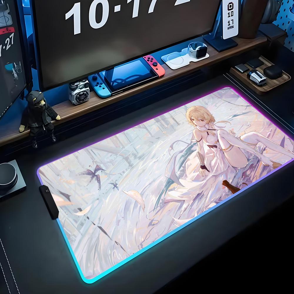 lumine Mouse Pad RGB Gaming Mousepad Big LED Pad PC Desk Mat Luminous Mouse Pad Large Keyboard Mats Table Rug With Backlit