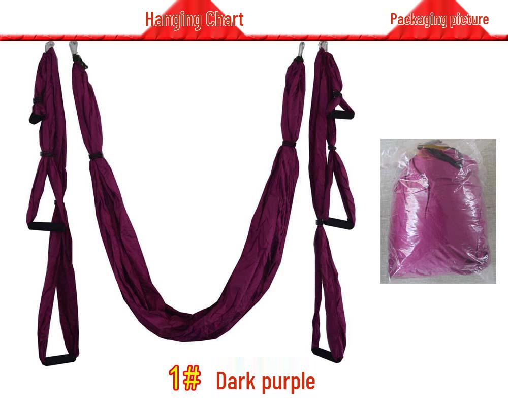 Aerial Yoga Hammock & Extension Strap for Fitness and Stretching.