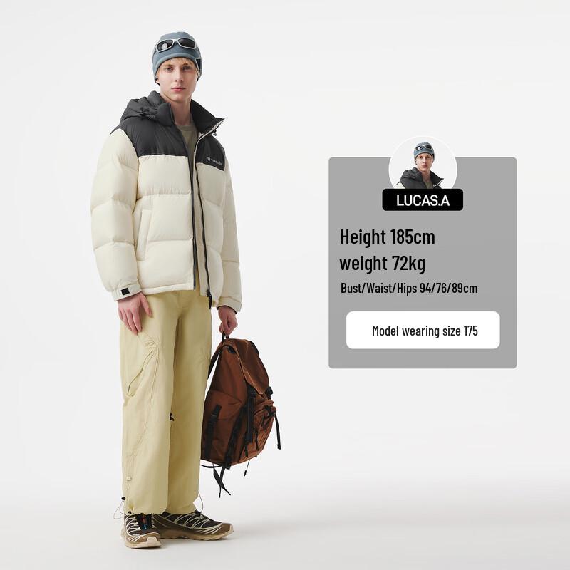 Tanboer TE5550370Z Unisex Detachable Hood Down Jacket
