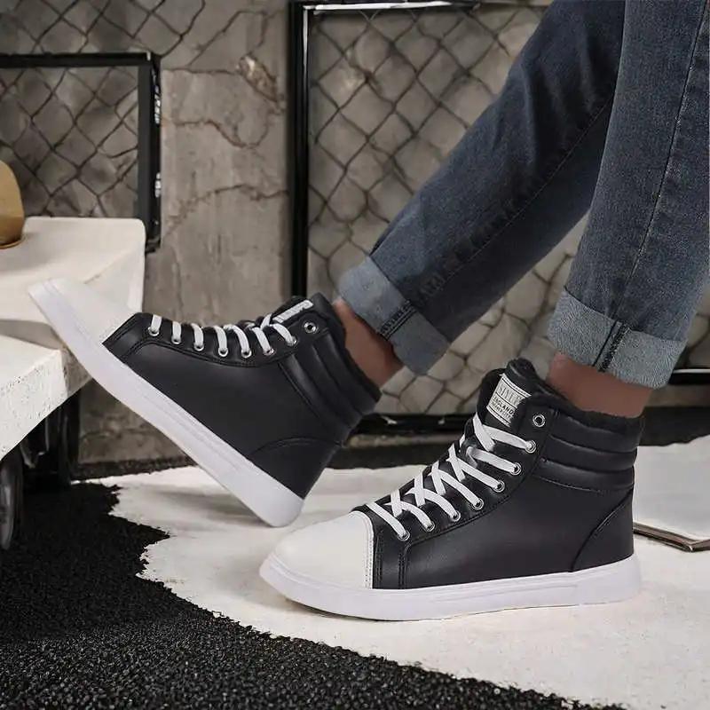 Fashion Flat-heeled Natural Leather Running Trainers High Ladies Sneakers Shoes Brown Boots For Women Sports Idea Luxe Runners