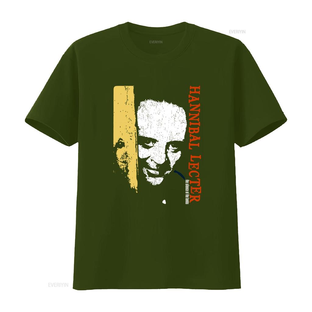 Vintage Hannibal Lecter Photo The Silence of Lambs T Shirt vintage Washed Soft fashion Unisex Versatile Comfortable homme
