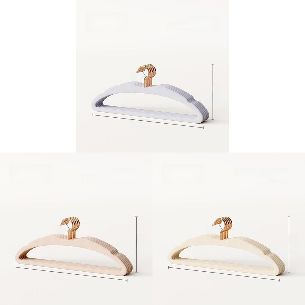 Velvet Coated Clothes Hangers For Shirts Dresses Pants And Suit Storage