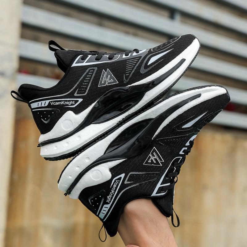Men's Running Shoes Breathable Man Sports Sneakers Lace Up Comfort Casual Walking Shoes Athletic Training Footwear