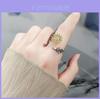 Sunflower Adjustable Ring With Cubic Zirconia And Geometric Design For Women