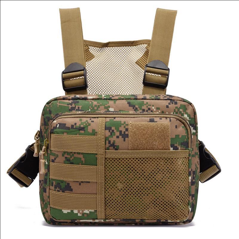 Camouflage Tactical Chest Vest Backpack for Running and Sports