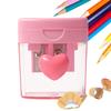 Double Hole Pencil Sharpener With Lid Portable For Classroom & Home Use Sharpener For Colored Standard Pencils