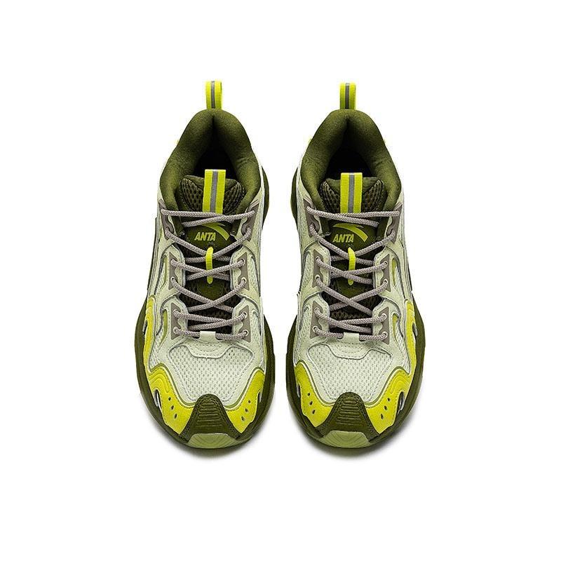 Anta Super Body S Low Top Casual Shoes Mens Yellow Green 112518851-5