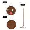 13-Piece Interchangeable Wooden Door Sign, Creative Welcome Plaque, 30 0.5