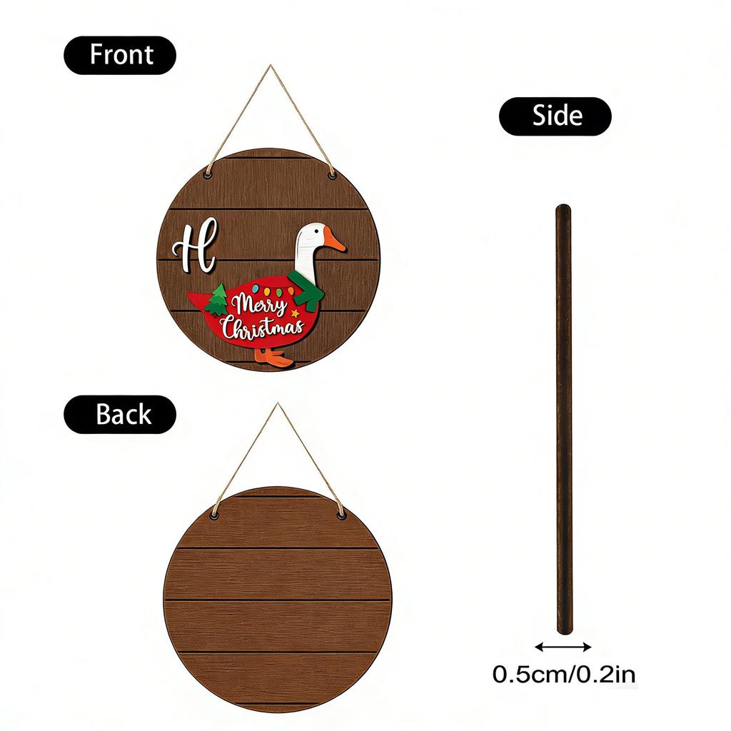 13-Piece Interchangeable Wooden Door Sign, Creative Welcome Plaque, 30 0.5
