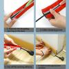 1pc 1m/39.37in Wear-resistant Trunking Fixed Wire Trunking with Adhesive Backing Soft Rubber Self-adhesive Wire Casing
