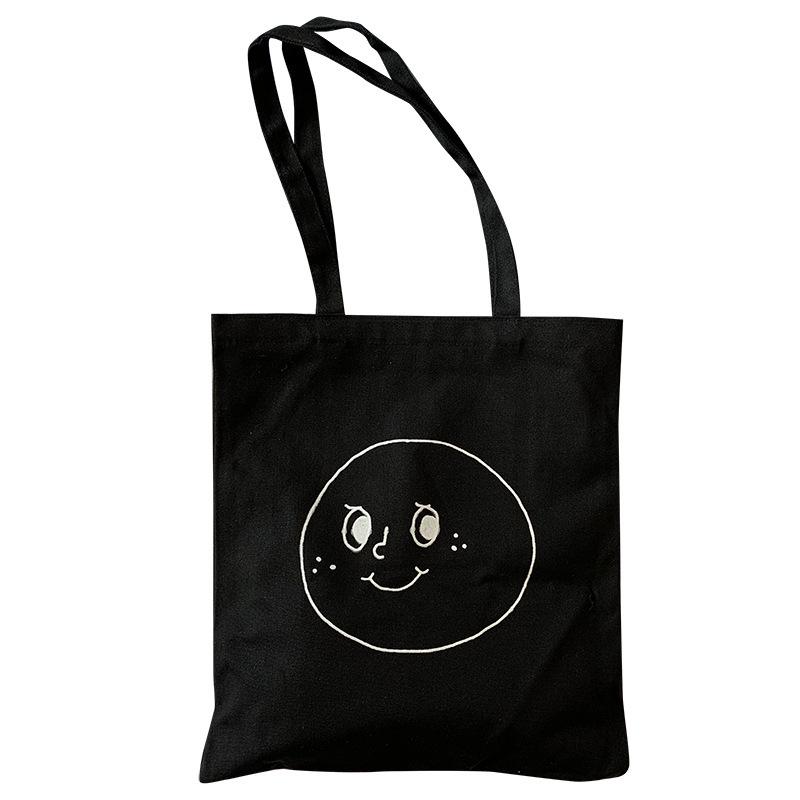 Inspired Canvas Bag 2023: Women's Single Shoulder Cute Harajuku Korean Literary Student Campus Tote