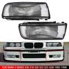 Car Fog Light Housing Front Bumper Defogging Lamp Cover with Bulbs for BMW 3 Series E36 318 320 323 325 328i 1992-1998