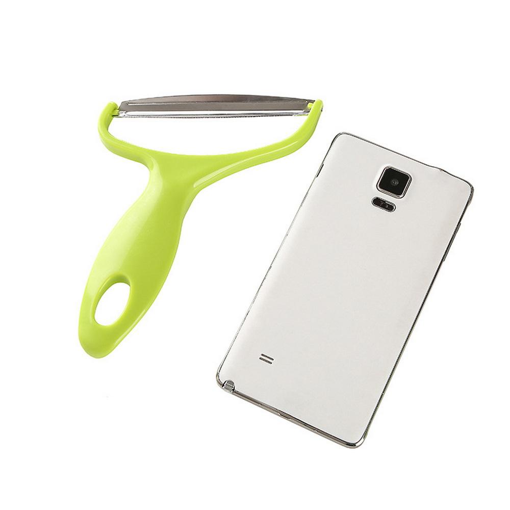 Edelstahl Kohl Weithals Obstschäler Messer Salat Gemüseschäler Küchenzubehör