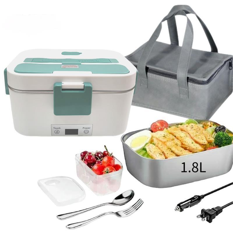 Dual-Use Electric Heating Bento Box for Home & Car - Self-Heating and Insulated.