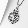 Pendentif Collier Croix d'Épée Creuse pour Homme Punk Rock Rétro Vieux Bijoux