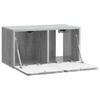 Wall Mounted TV Cabinet Grey Sonoma 59.5 X 31 X 30 Cm