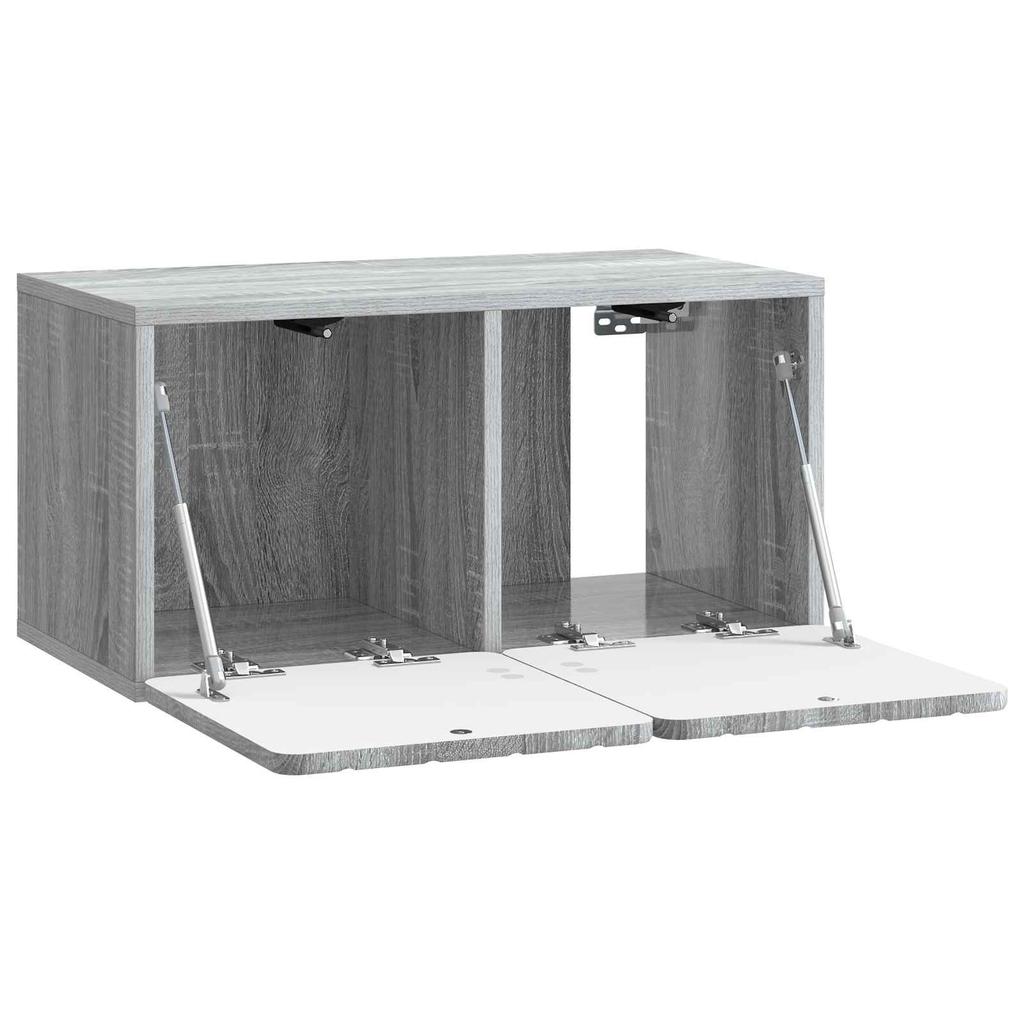 Wall Mounted TV Cabinet Grey Sonoma 59.5 X 31 X 30 Cm