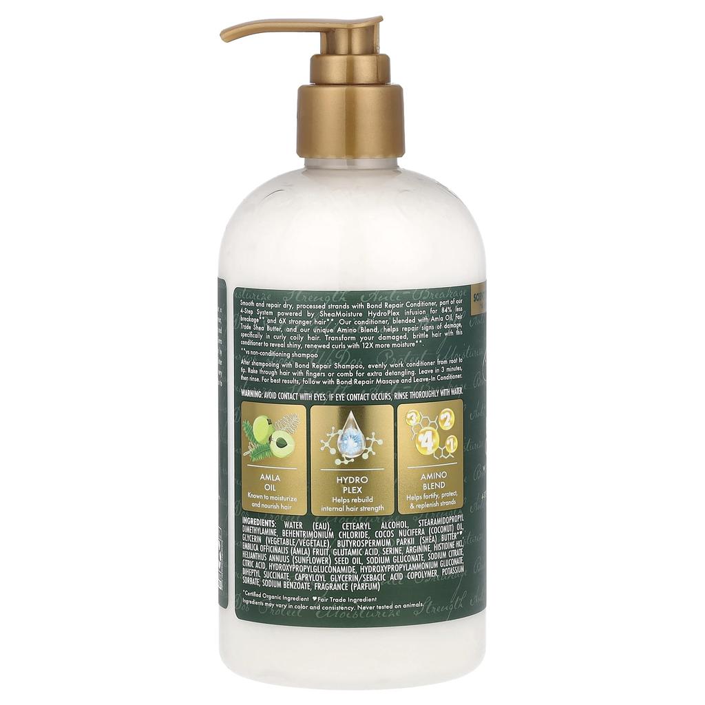SheaMoisture Bond Repair Conditioner, Alma Oil, 13 Fl Oz (384 Ml)