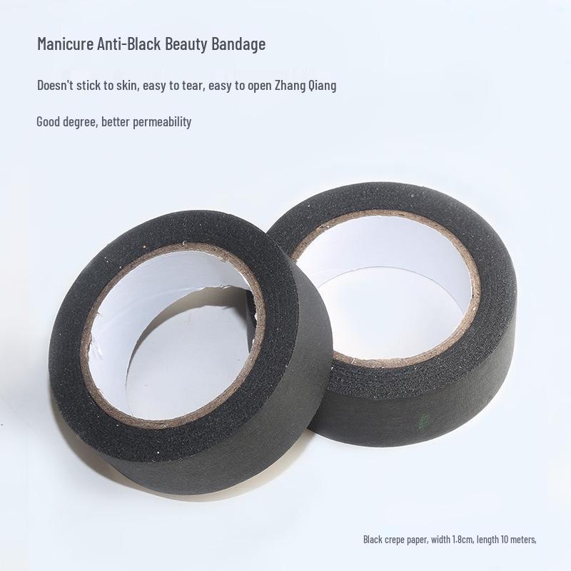 Opaque Black Nail Art Tape for Light Blocking - Large Roll