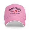 New Switzerland Flag Baseball Cap  yk Cool Trucker Hat Summer Unisex Women Kpop Rock Baseball Caps